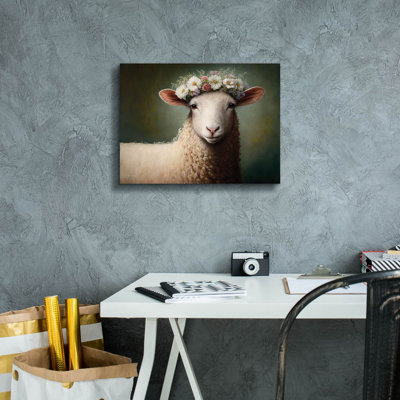 «Epic Graffiti» «Sheep Queen» par Seven Trees Designs, art mural sur toile