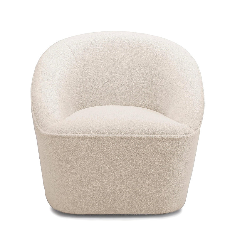 Fauteuil pivotant Anson Boucle
