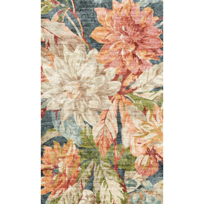 Emiliana Orange Cushioned Kitchen Mat