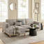 Roscoe Left-Facing Fabric Sectional Sofa With Chaise-117983191-117983192
