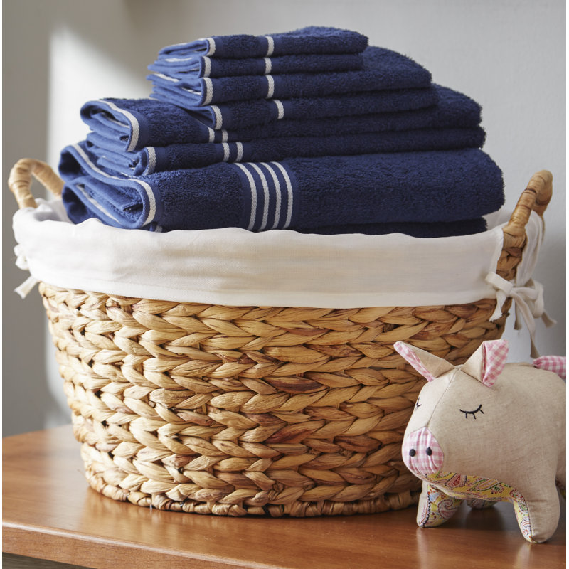 Panier à linge rond naturel, Naturel