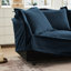 2 fauteuils à housse en tissu de chenille bleu, siège profond luxueux et confortable pour la vie, la chambre à coucher, la lecture, les espaces de travail, le fauteuil en chenille, les sièges convenant au salon et à l'espace de travail-121361561