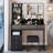 41" Large Size Left Drawer Desktop Vanity Table+Cushioned Stool, Extra Large Touch Control LED Mirror, 3-Color Switch, Multi Layer High Capacity Storage Fashionable Dresser, Suitable For Large Space-1442362307