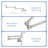 Wall-Mount Pot Filler Faucet in Brushed Nickel, Commercial-Style Brass Fixture