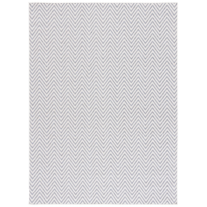 Msr Cy Martha Stewart Indoor Outdoor Performance Machine Washable Chevron Indoor/Outdoor Area Rug, Rectangle 5'3" x 7'6"