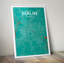 Berlin City Map - No Frame Print-964098373