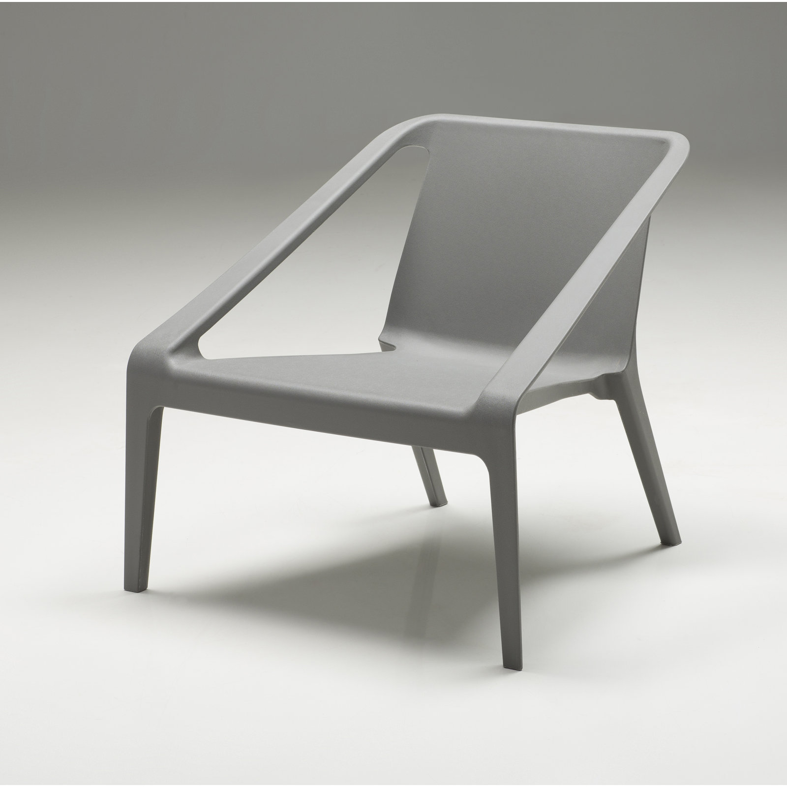 Marselia Outdoor Lounge Chair with Ottoman, Gray