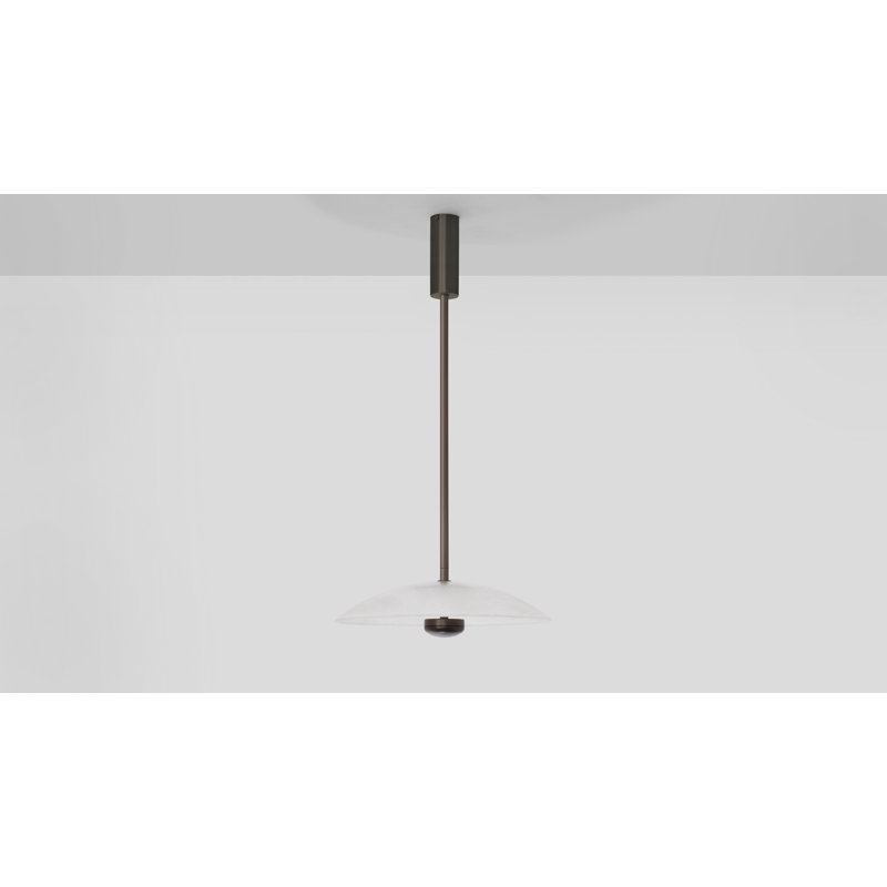 Luminaire suspendu Cielo large, Bronze, H 3,30 po x l 12,40 po