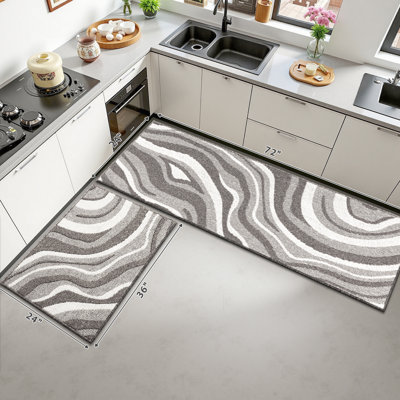 24“Wide Wear-resistant Kitchen Mats (Set of 2)