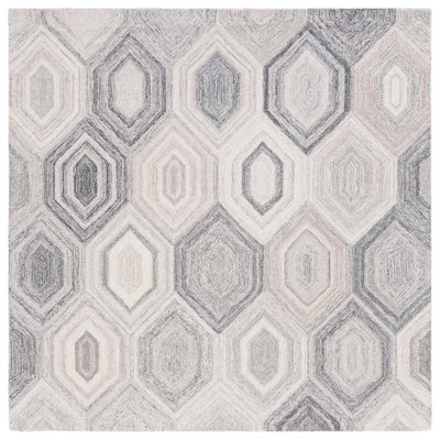 Isbella Hand Tufted Wool Geometric Rug