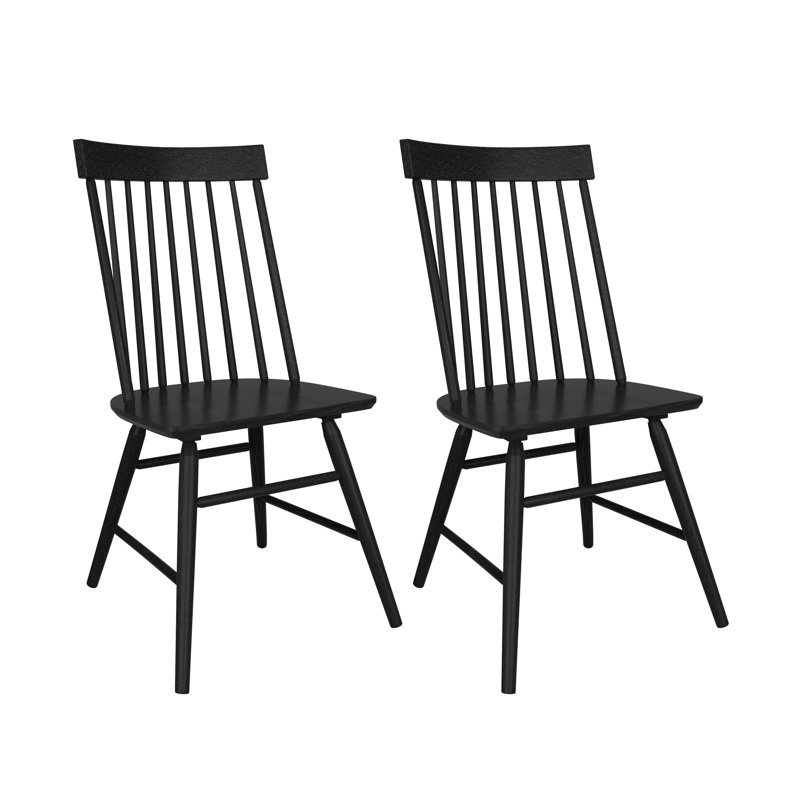 Chaises de salle à manger en ardoise, Noir