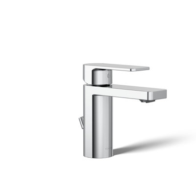 Parallel Single-Hole Bathroom Faucet with Drain