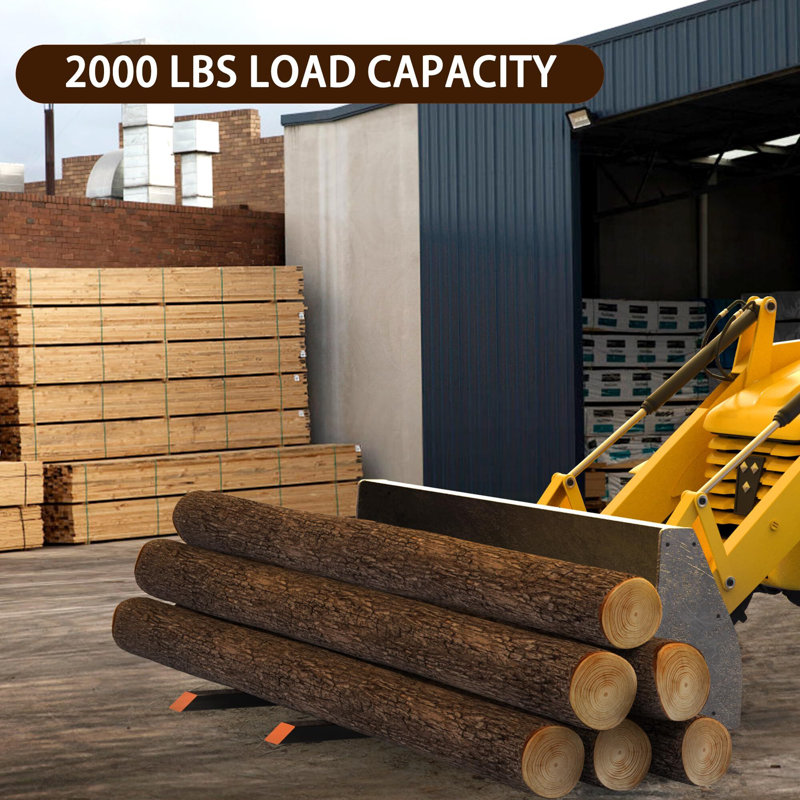 60” Pallet Forks, 2000Lbs Clamp On Pallet Forks