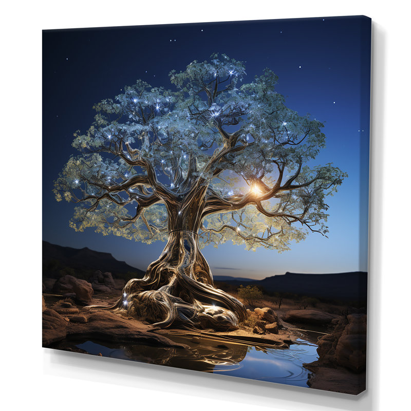 Baobab céleste photo I encadrée sur toile, Toile tendue, H 30 po x l 30 po x P 1 po