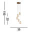 Kalicki 5 - Light Unique/Statement LED Chandelier