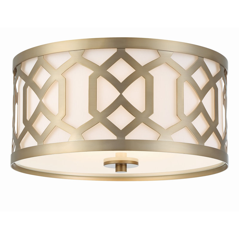 Horrocks Flush Mount, Aged Brass