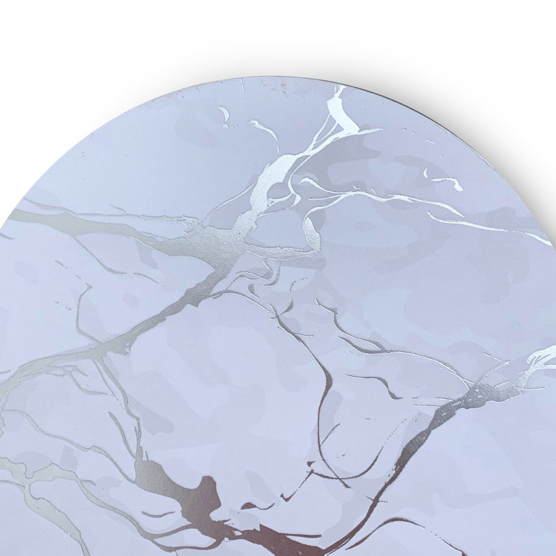 Marble Round 8 Piece Coaster Set