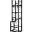 Solution de rangement pour réservoir - support cylindrique de 15,55 po x 12,99 po x 49,8 po, pouvant accueillir des réservoirs de 50 lb et 30 lb, acier au carbone avec une excellente durabilité, support d'oxygène à sangles en nylon à fixation rapide pour les tailles de tailles, fait de