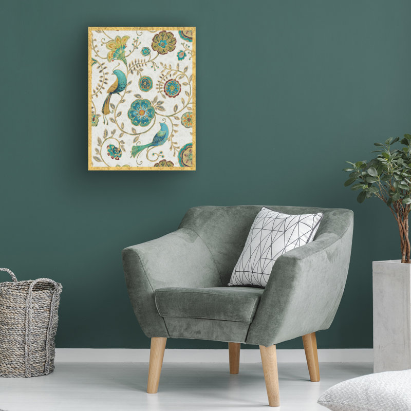 Art sur toile, "Daphné Brissonnet et ailes bohémiennes", H 19 po x l 14 po