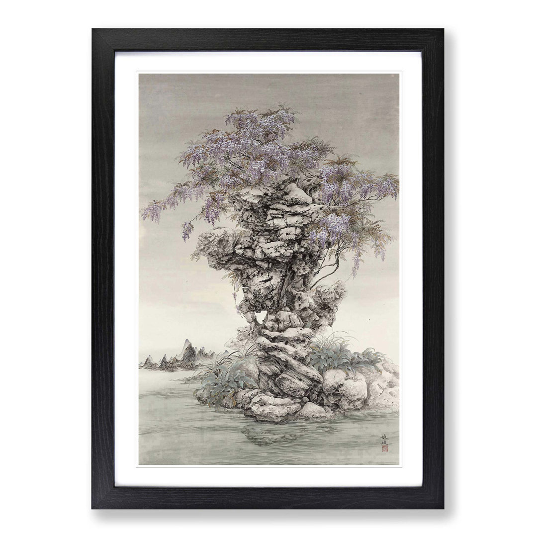 Oriental Wisteria by Yuan Yao - Framed Print
