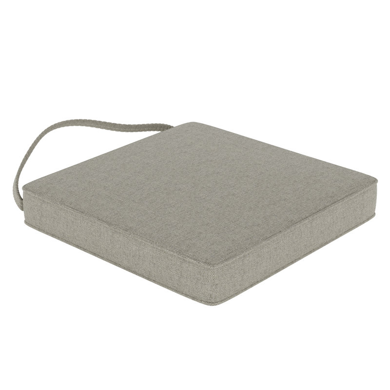 Sunbrella® Outdoor 2.75'' Dining Chair Seat Cushion, Spectrum Dove