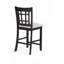 Mobilier de salle à manger en bois massif avec chaises de pub rembourrées à hauteur de comptoir 2 pièces-1225866758-1225866760
