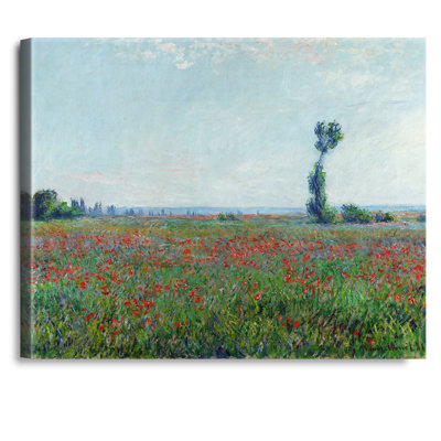 «Champ de coquelicots» par Claude Monet, reproductions d'art classique sur toile, estampe numérique sur toile, art mural pour la décoration intérieure