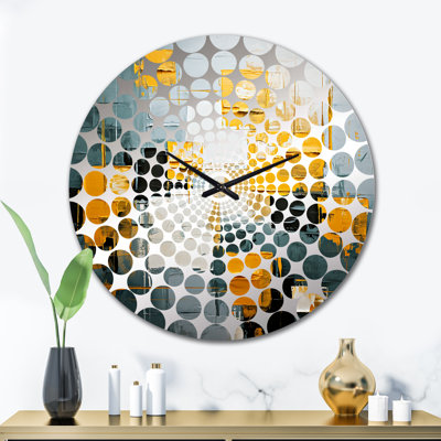 Annegie - Horloge murale peinture abstraite