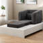 Canapés-lits confortables en chenille, ensemble de salon convertible moderne pour le salon