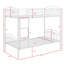 Twin Over Twin Metal Bunk Bed With Ladder, Convertible Into Two Beds-1408517104