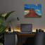  «Mitten With Sunburst» par Chris Vest, art mural en verre acrylique, 16 po x 12 po
