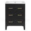 Ensemble de meuble-lavabo simple 24 po avec lavabo en céramique 24 po