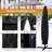 Patio Umbrella Cover Outdoor Waterproof Market Umbrella Parasol Cover Fits 6Ft To 9Ft, Black