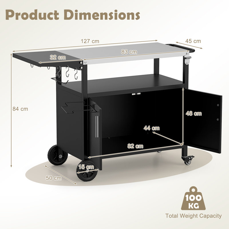 Metal Bar Cart