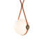 Derby 1 - Light Single Globe LED Pendant with Leather Accents-59610004-107138036-107138039