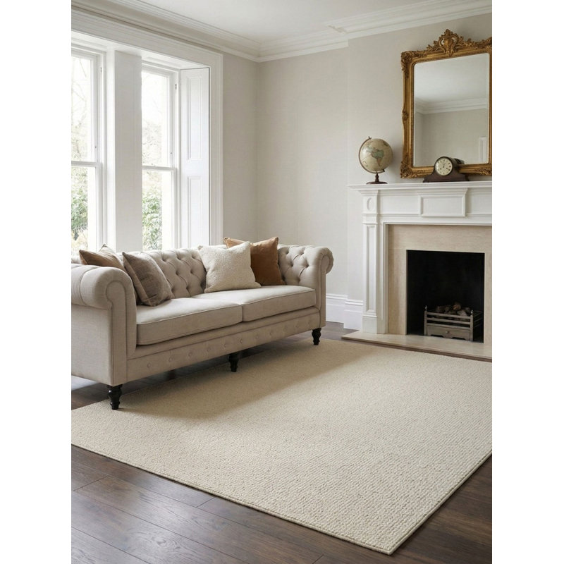 Bindi Rectangle Area Rug in Off White, Rectangle 9' x 12'
