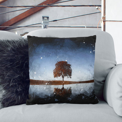Tree at Dusk Vol.3 Paint Splash Scatter Cushion