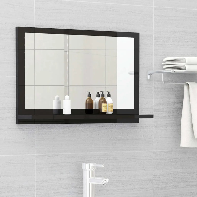 Dorlene Flat Mirror, Grey Sonoma, 37cm x 60cm