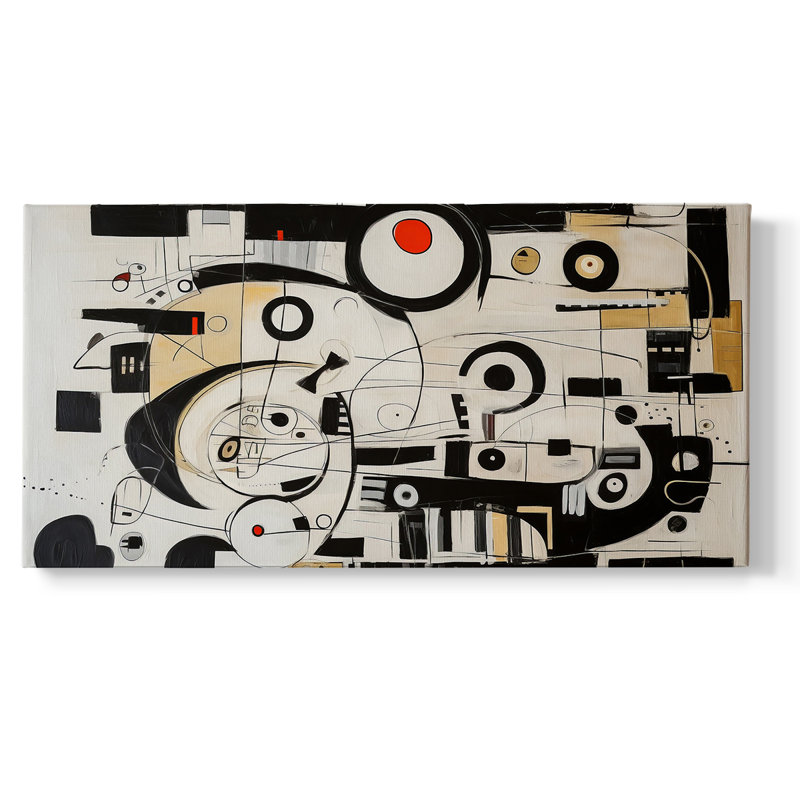 «Abstract Series» -CCCCLIXIX- Toile tendue avec châssis tendue, prête à être accrochée, H 25 po x l 49 po, Doré