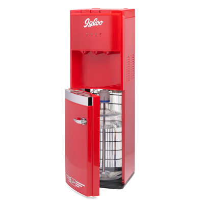 Distributeur d'eau chaud, froid et à température ambiante Igloo Retro, rouge rétro