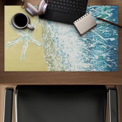 Left side seastar - 14.00"x24.25" Desk mat