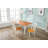 Raffe Solid Wood Base Dining Table-577235881