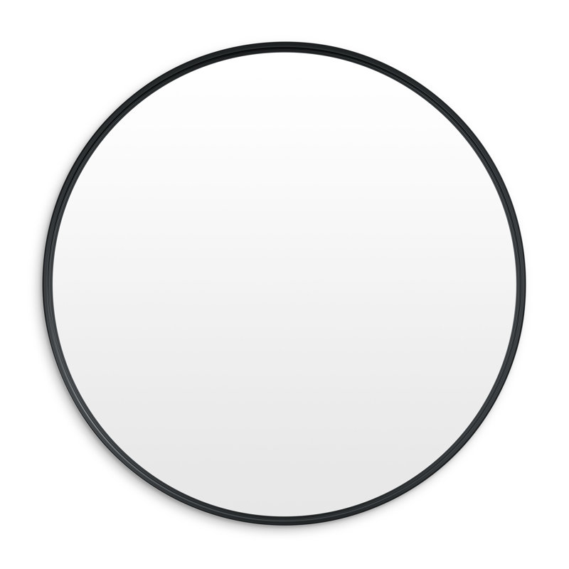 Hoopla Round Metal Wall Mirror, Oblivion, 36" x 36"