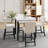 Orgesa 5 Piece Dining Set, Dining Table Set, Kitchen Table Set, Kitchen Table And Chairs