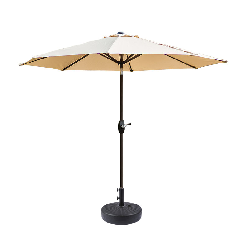 Parasol de marché 108 "Pierpoint, Beige, Noir