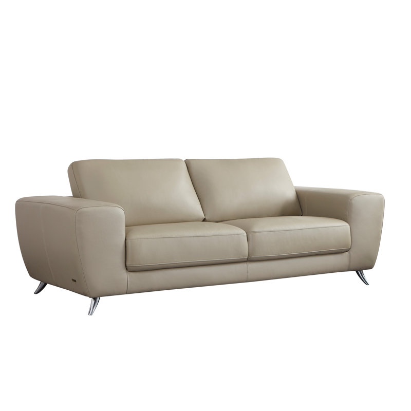Canapé Holsworthy, Similicuir taupe