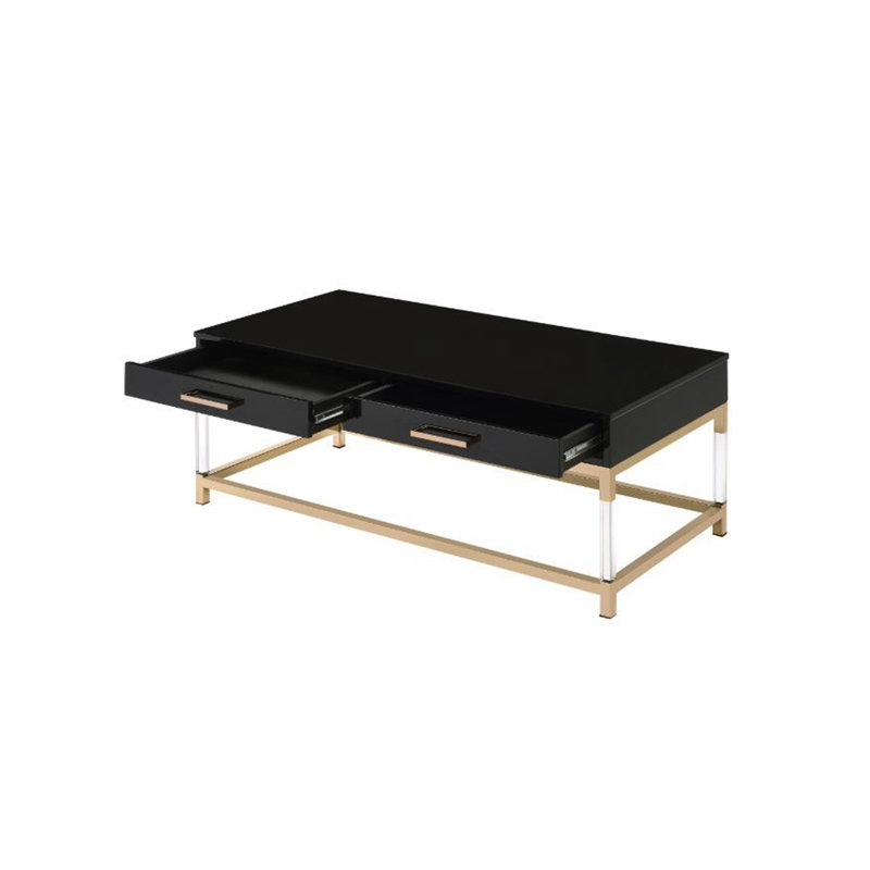 Table de salon, table basse avec rangement, H 18 po x L 44 po x l 22 po