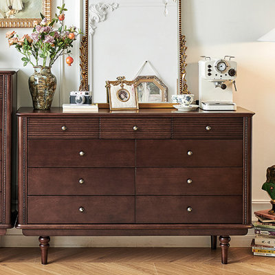 Armoire de rangement à 9 tiroirs de style français