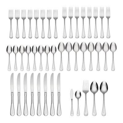 Satin Sand Dune 45 Piece Flatware Set, Service for 8