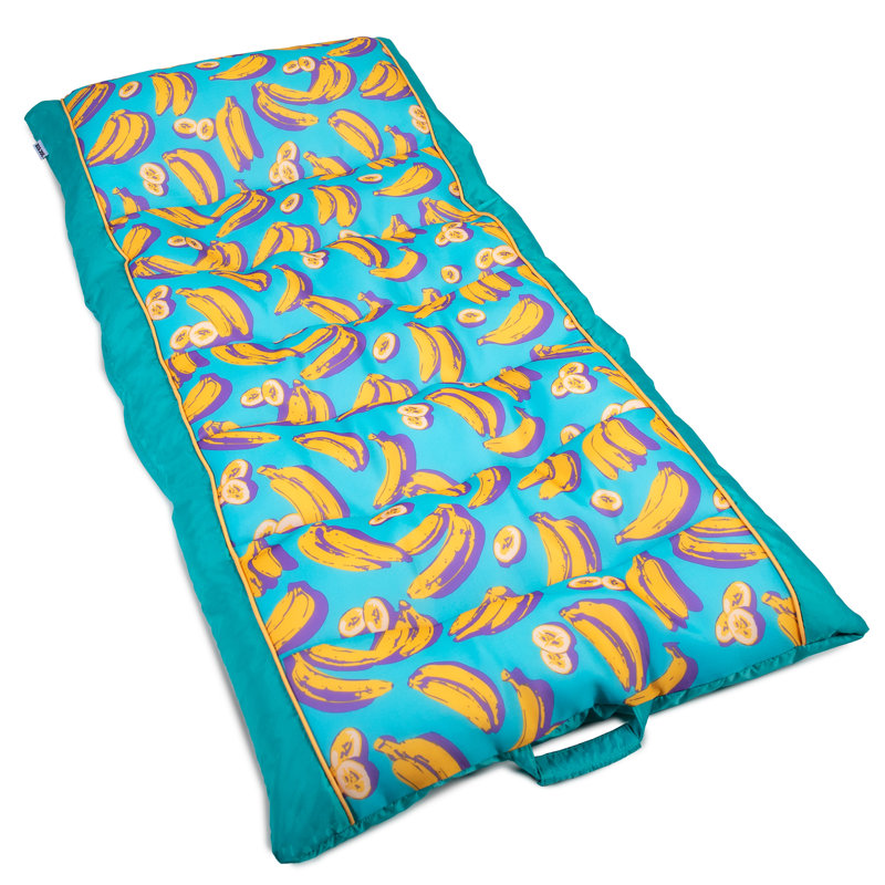Big Joe Kona Pool Float, Banana Pop, Doubled-Sided Mesh, Quick Draining Fabric, No Inflation Needed, Banana Pop